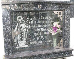 lapida  capilla modelo jove